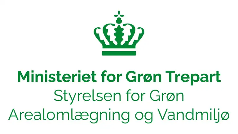 Logo for Styrelsen for Grøn Arealomlægning og Vandmiljø